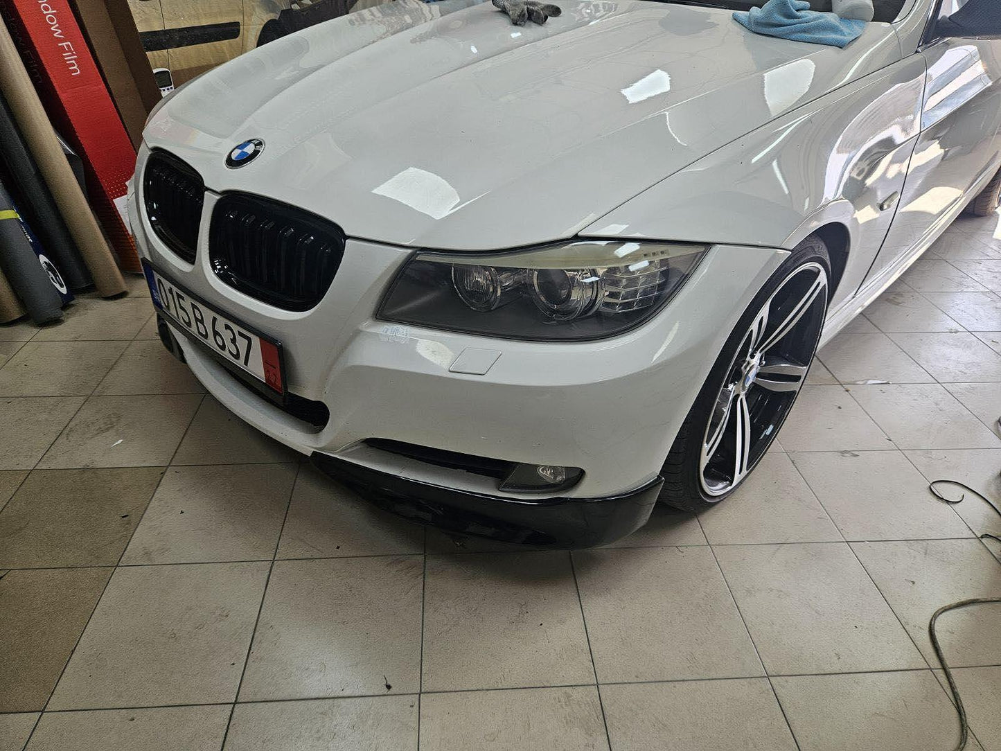 Сплитери GT за стандартна предна броня - BMW E90 / E91 ФЕЙС (2008-2012) черен гланц