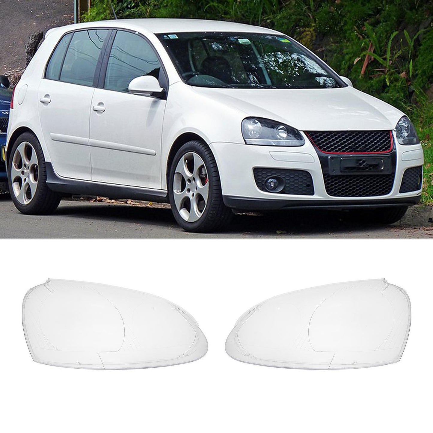 Стъкла / капаци за фарове - Vw Golf 5 (03-09)