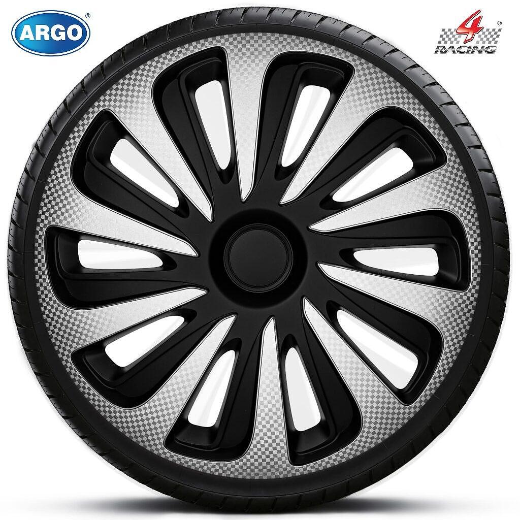 Тасове Argo Caliber Carbon Silver Black 14" - 4бр к-т