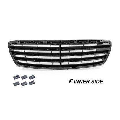 Черна решетка за Mercedes E-Class W211 (2002-2006) Преди Фейслифт – Gloss Black