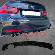 Заден дифузьор – BMW 3 Series F30 (2011–2019), за M-Tech броня, черен гланц
