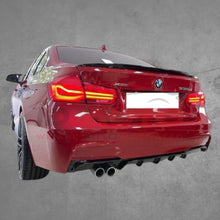 Заден дифузьор – BMW 3 Series F30 (2011–2019), за M-Tech броня, черен гланц