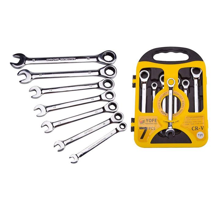 Ключ гаечен с тресчотка 8-19мм - 2441