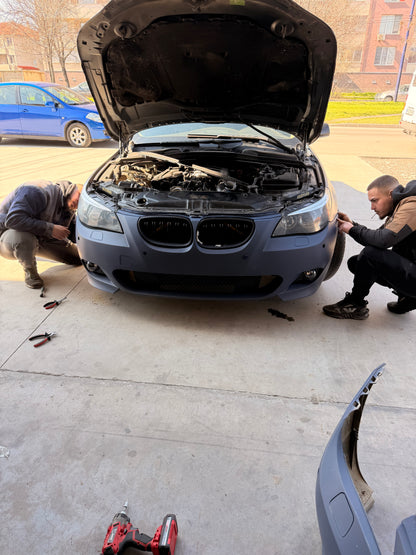 M пакет брони за BMW E60 (2003 - 2007) – M-Technik комплект предна и задна броня + прагове, mtech
