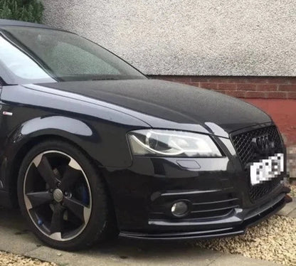 Преден лип за Audi A3 8P (2004–2013) – черен гланц