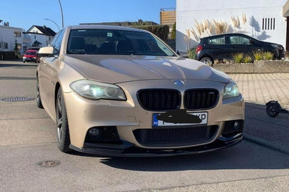 Преден Лип Спойлер за BMW F10 M-Tech (2010-2017) Черен Гланц