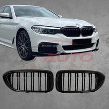 Двойни бъбреци (решетки) за BMW G30 / G31 Преди фейс(17–20) – M дизайн, Черен гланц