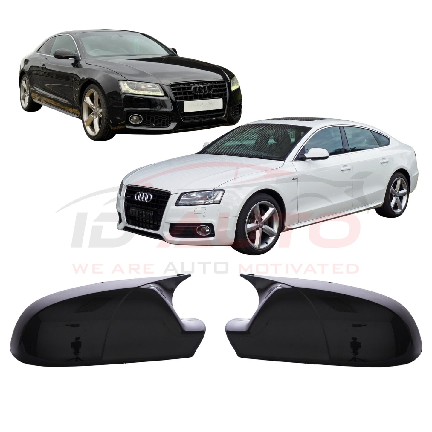 Капаци за огледала Batman Style – Audi A5 B8 (2007–2016) - черни