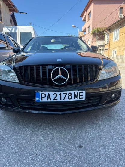Тунинг решетка тип GTR за Mercedes C-Class W204 (2007–2014) – черен лак