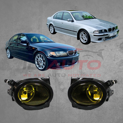 Жълти халогени / фарове за мъгла BMW E46 (2001–2005) и E39 (2001–2004) M пакет – ляв + десен
