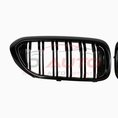 Двойни бъбреци (решетки) за BMW G30 / G31 Преди фейс(17–20) – M дизайн, Черен гланц