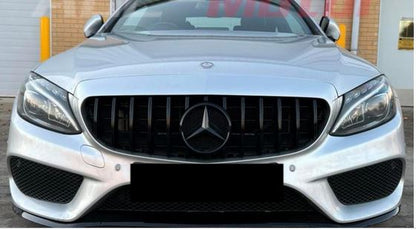 Тунинг решетка за Mercedes C-Class W205 (2014–2018) – GT визия черен гланц