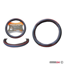 Калъф за волан М 38см със червено - 331