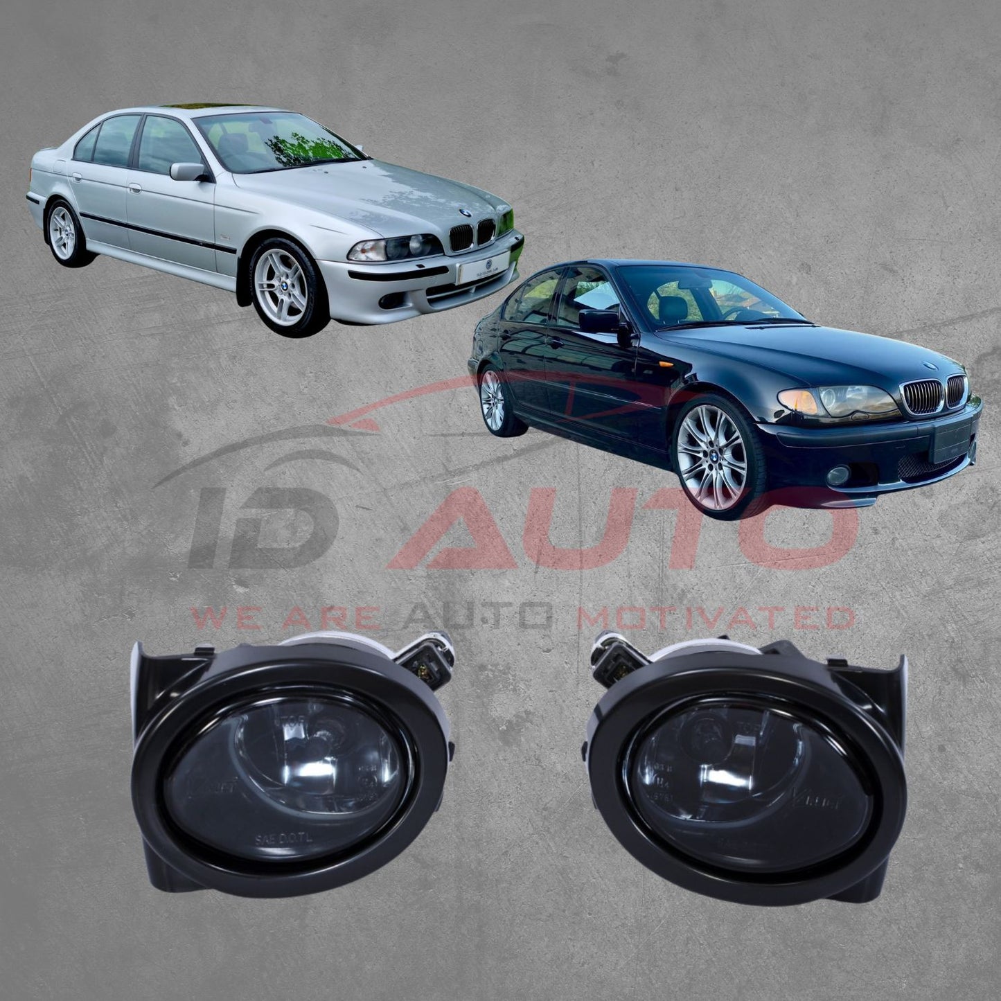 Опушени халогени / фарове за мъгла BMW E46 (2001–2005) и E39 (2001–2004) M пакет – ляв + десен