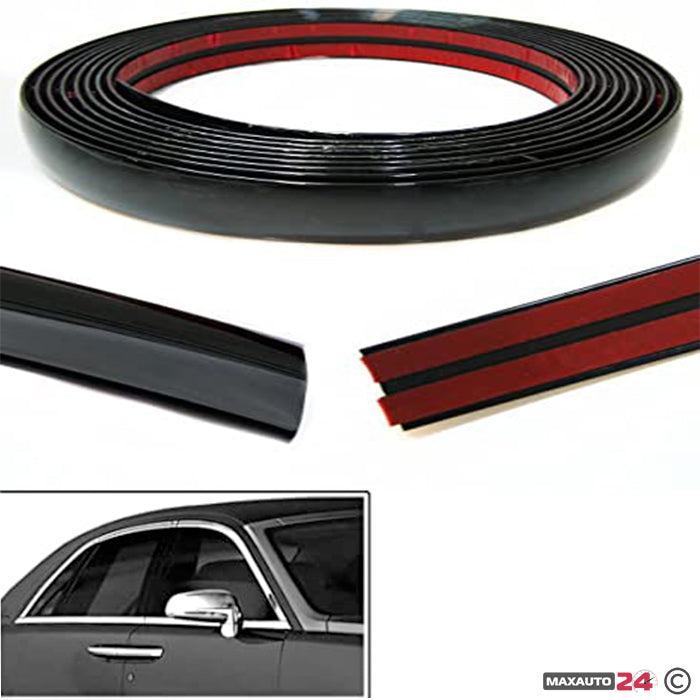 Лайсна за врата черна 6мм х 15м