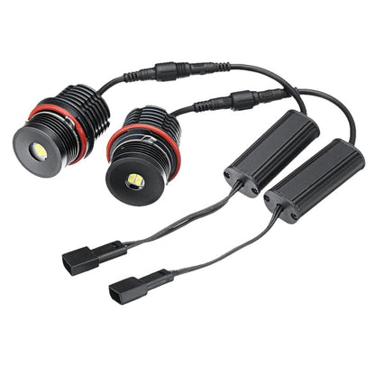 LED Angel Eyes крушки за BMW E39 E60 E61 E63 E64 E65 E66 E87 E90 E91 X3 E83 X5 E53 – CANBUS, Чисто бяла светлина