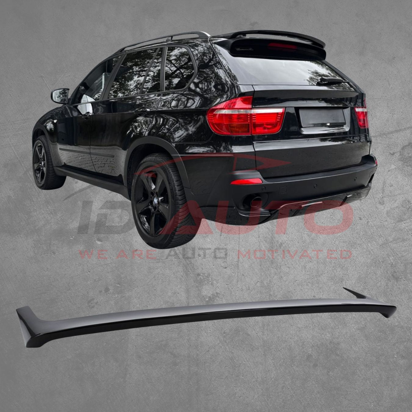 Спойлер за багажник BMW X5 E70 (2007–2013) – Черен гланц Sport Style