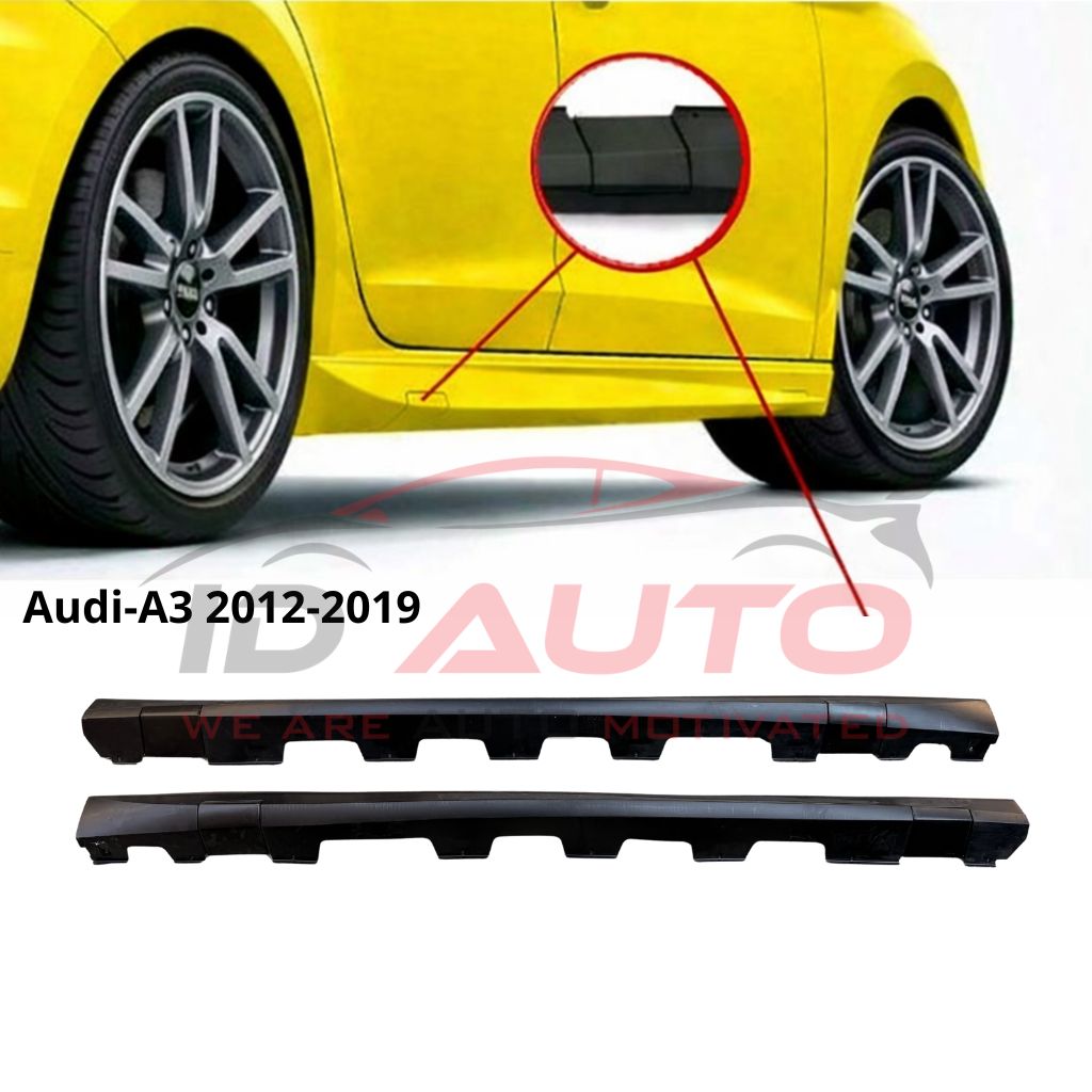 Тунинг добавки за прагове за Audi A3 8V (2012–2019) – Черни