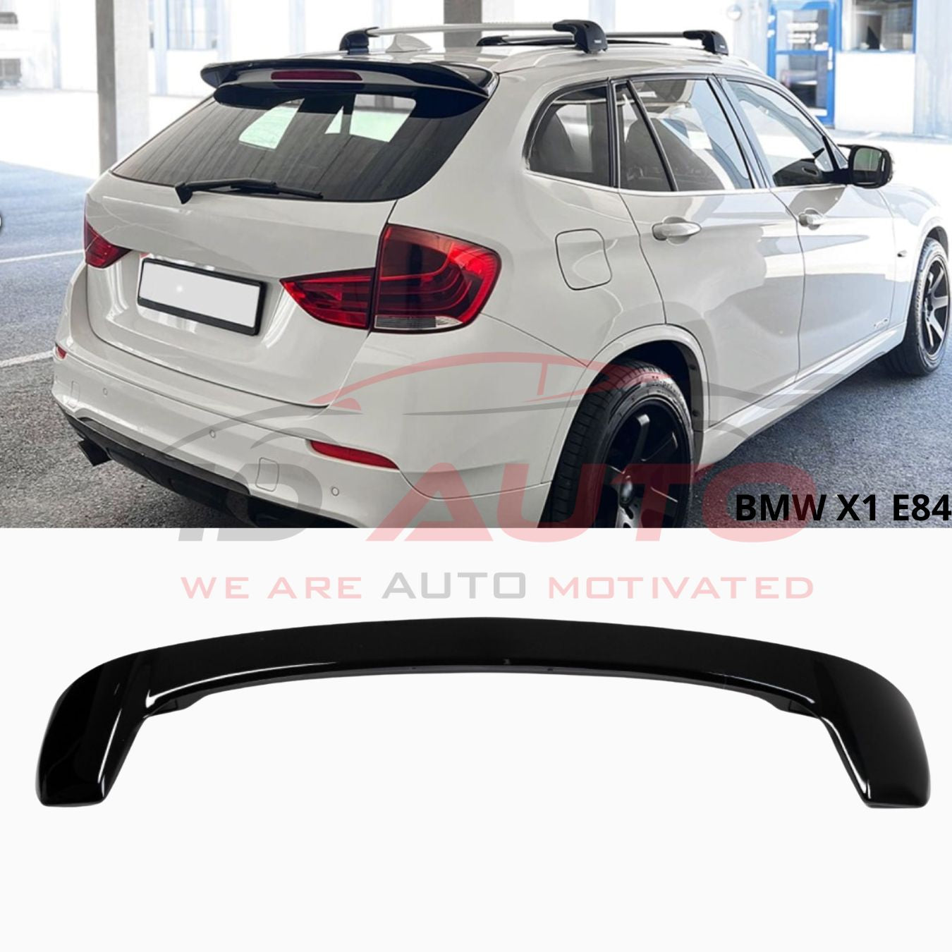 Заден спойлер багажник за BMW X1 E84 (2009–2015) – черен гланц