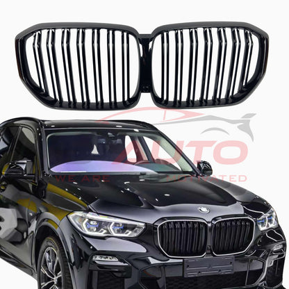 Двойни бъбреци за BMW X5 G05 – Черен гланц, премиум M-Style решетки