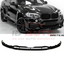 Преден лип спойлер за BMW X6 F16 M Sport (2014-2019) – Черен гланц