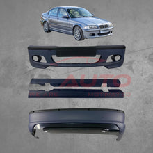 M пакет брони за BMW E46 седан (1998-2005) – M-Technik комплект предна и задна броня + прагове, mtech