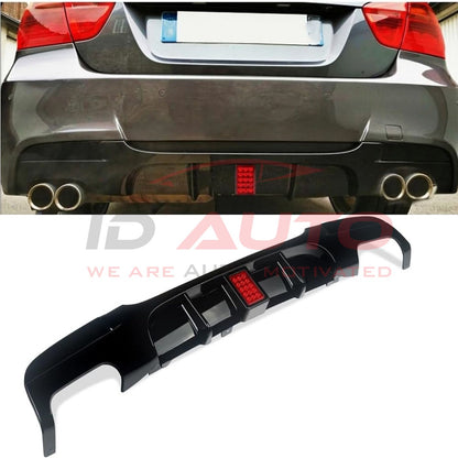 Дифузьор за задна броня с F1 LED стоп за BMW E90 / E91 M-Tech (2005–2011)