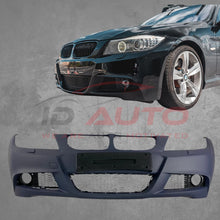 Предна броня за BMW E90/E91 (2008+) – M-Tech дизайн, с отвори за пръскалки, без парктроник, грундирана