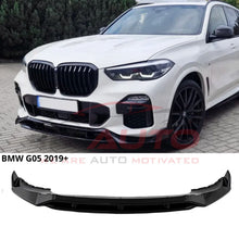 Преден лип спойлер за BMW X5 G05 (2019-2023) M Sport – черен гланц