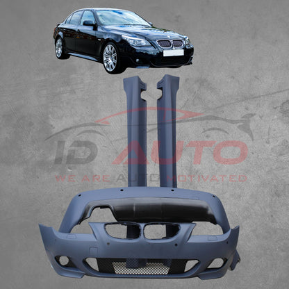 M пакет брони за BMW E60 фейс (2008 - 2011) – M-Technik комплект предна и задна броня + прагове, mtech