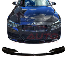 Преден лип спойлер – BMW 3 Series F30 (2011–2019), за M-Tech броня, черен гланц