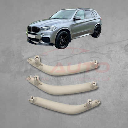 Бежови интериорни дръжки за BMW X5 F15 / X6 F16 (2013–2019) – комплект