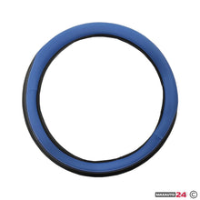 Калъф за волан М 38см - 9040 - със синьо