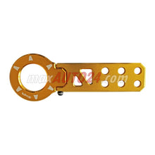 Алуминиева кука за теглене предна - жълта