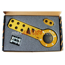 Алуминиева кука за теглене предна - жълта