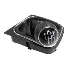 Топка за скоростен лост с маншон съвместима с VW Golf V / VI 03-12 с 6 скорости - бял конец