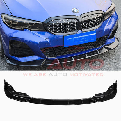 Преден лип спойлер за BMW G20 M Tech (2019–2024) – Черен гланц
