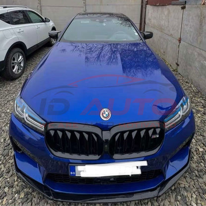 Преден лип спойлер за BMW G30 фейс (2021+) M5 броня – Черен гланц