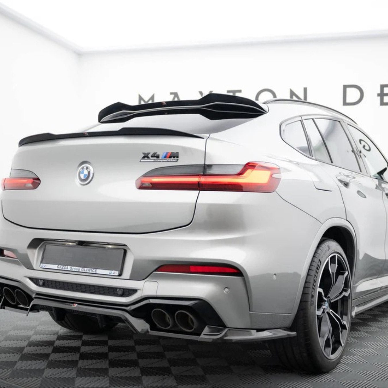 Спойлер за BMW X4 G02 (2018+) – M Performance стил – черен гланц