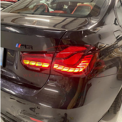 Диодни стопове за BMW F30 (2012-2019) GTS визия с бягащ мигач