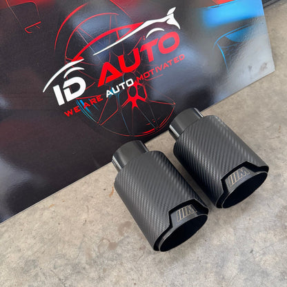 Накрайник за ауспух - черен - фи 60 / 90 изход - 1бр.