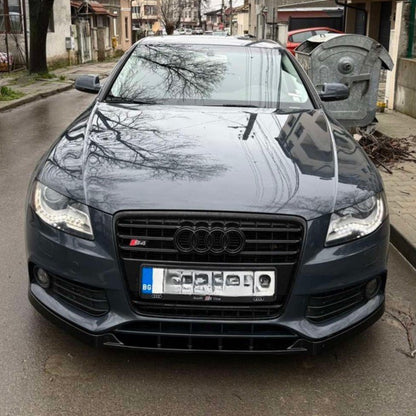 Преден лип за Audi A4 B8 (2007–2012) – черен гланц