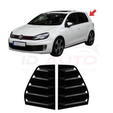 Тунинг добавки за задни странични стъкла – VW Golf 6 (2008–2012), черен гланц