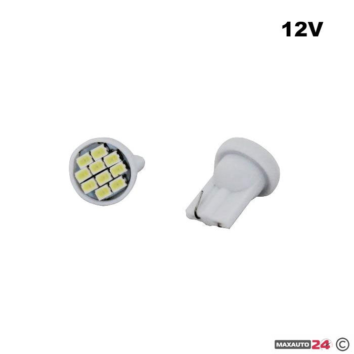 Диодни крушки Т10 - 12V 2бр/к-т