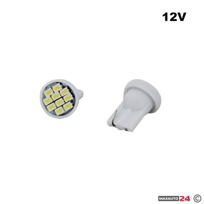 Диодни крушки Т10 - 12V 2бр/к-т