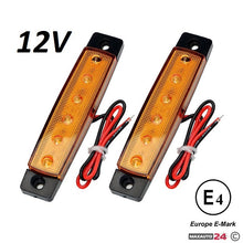 Диоден габарит с 6 LED диода - 12V жълт