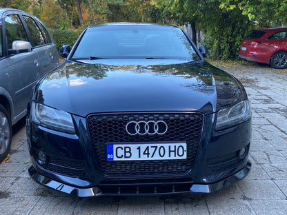 Преден лип спойлер за Audi A5 Sportback 8T8 (2009–2016) – тунинг, черен