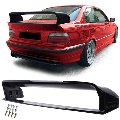 Спойлер GT стил за Bmw 3 Series E36 седан / купе (1990-1999) – черен гланц