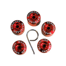 Декоративни капачки за болтове на джантите 17мм - Червен