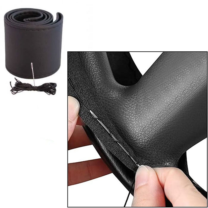 Калъф за волан шиещ се / М-38CM 6007 - черен / гладък